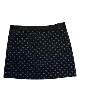 Milly Minis Girl Skirt , Black color With Dots , Size 6